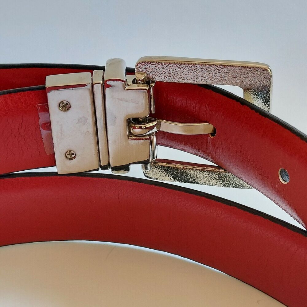 Zebra Print Belt Thin Size L XL 36-40 Chrome Buckle - Picture 4 of 6